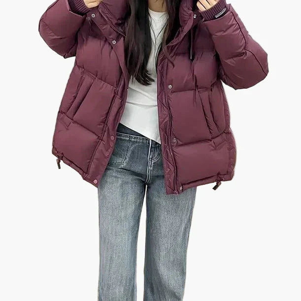 Drune | Winter Steppjacke mit Kapuze - Modische Outdoorjacke, Freizeit & Alltag