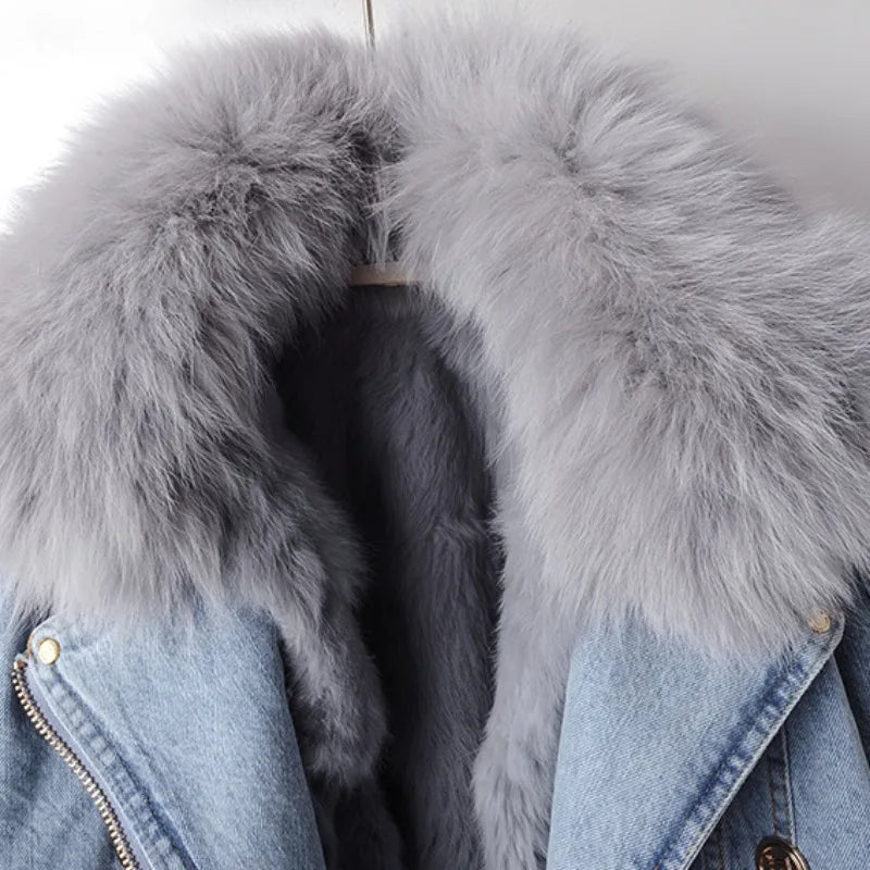 Drune | Damenjeansjacke mit Paspel Serene