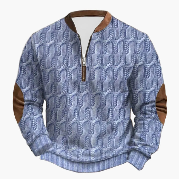Drune | Outdoor Freizeit Pullover mit Stehkragen und Zipper - Stilvoller Langarm-Sweater für Alltag und Abenteuer
