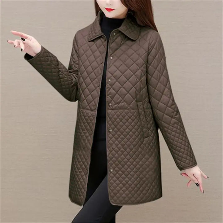 Drune | Damen Steppjacke Mit Karomuster