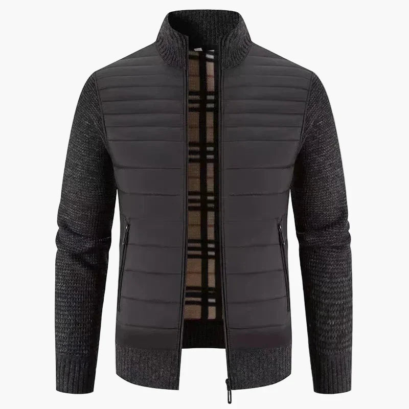 Drune | Strickjacke im koreanischen Stil - Modische Slim Fit Übergangsjacke für Freizeit & Alltag