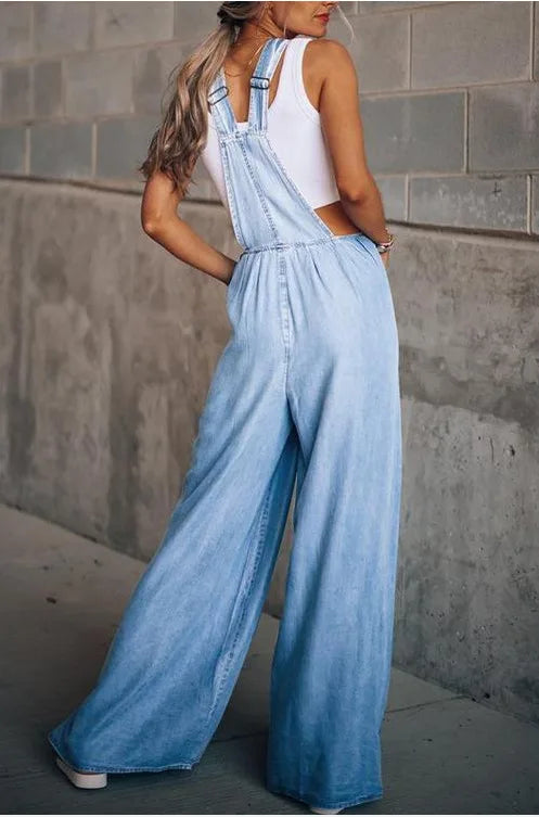 Drune | Boho Oversize Denim Latzhose
