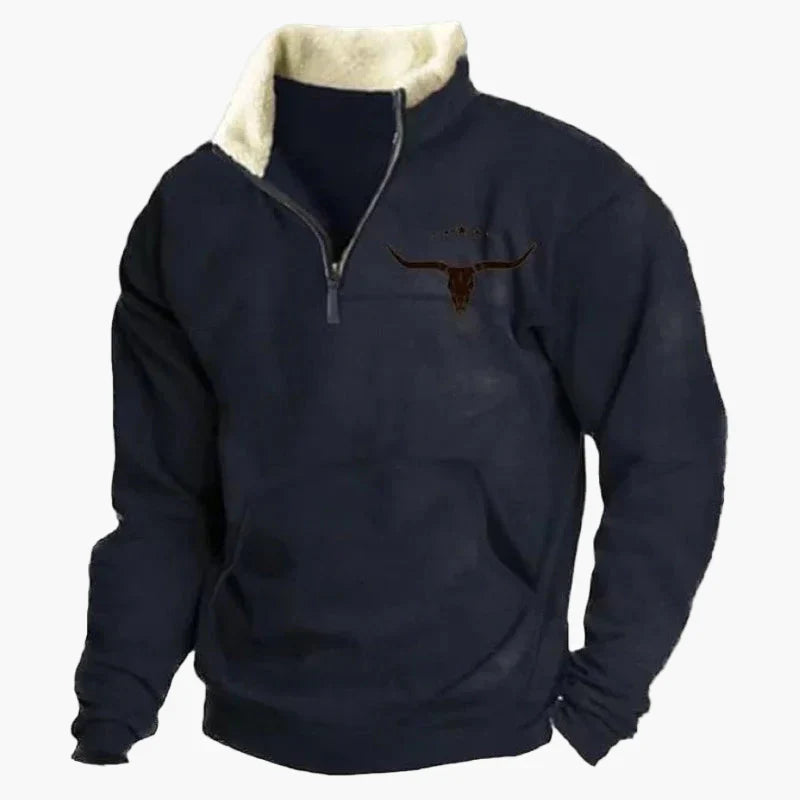 Drune | Wild West Vintage Pullover - Stilvoller Freizeit-Sweater mit Western-Charme