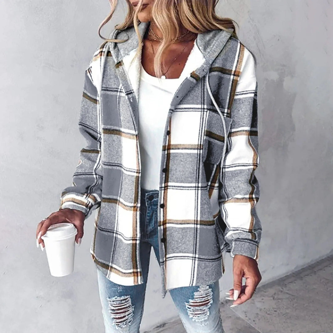 Drune | Kariertes Komfort-Hoodie
