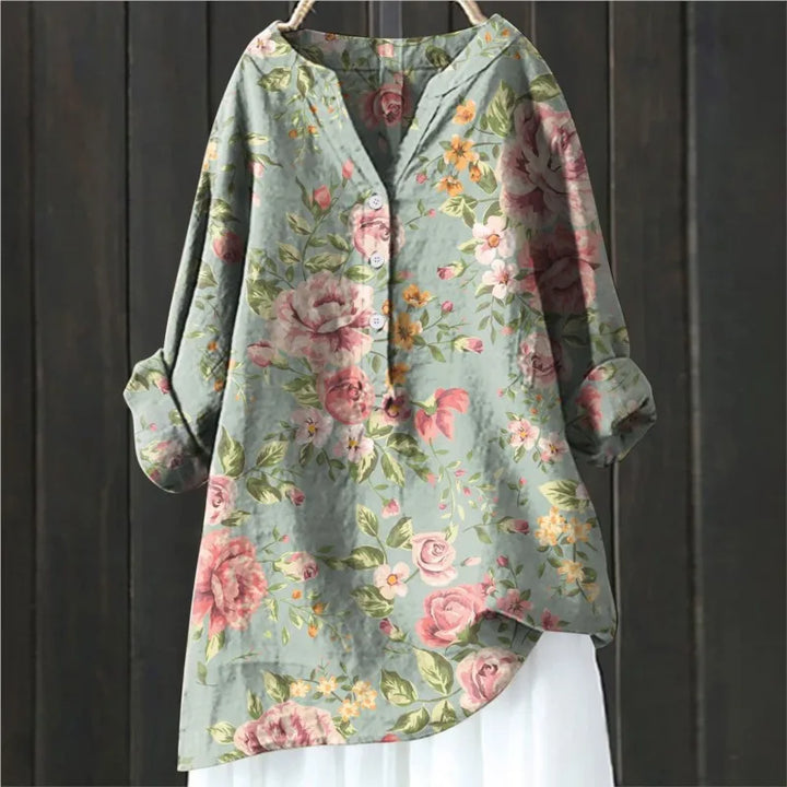 Bluse mit Blumendruck