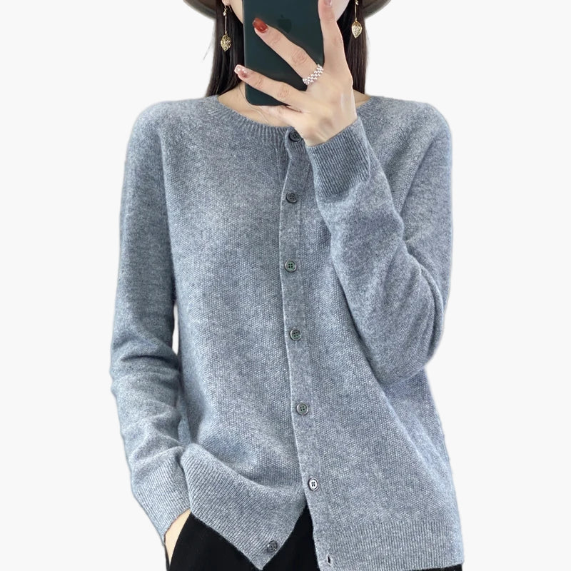 Drune | Klassische Strickjacke Cardigan - Eleganter Alltags-Style für Büro & Freizeit