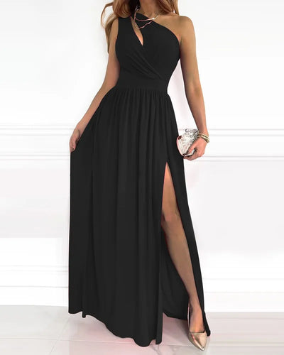 Drune | Elegantes Maxi Kleid - Stilvolles Maxi Kleid mit One-Shoulder Design für besondere Anlässe