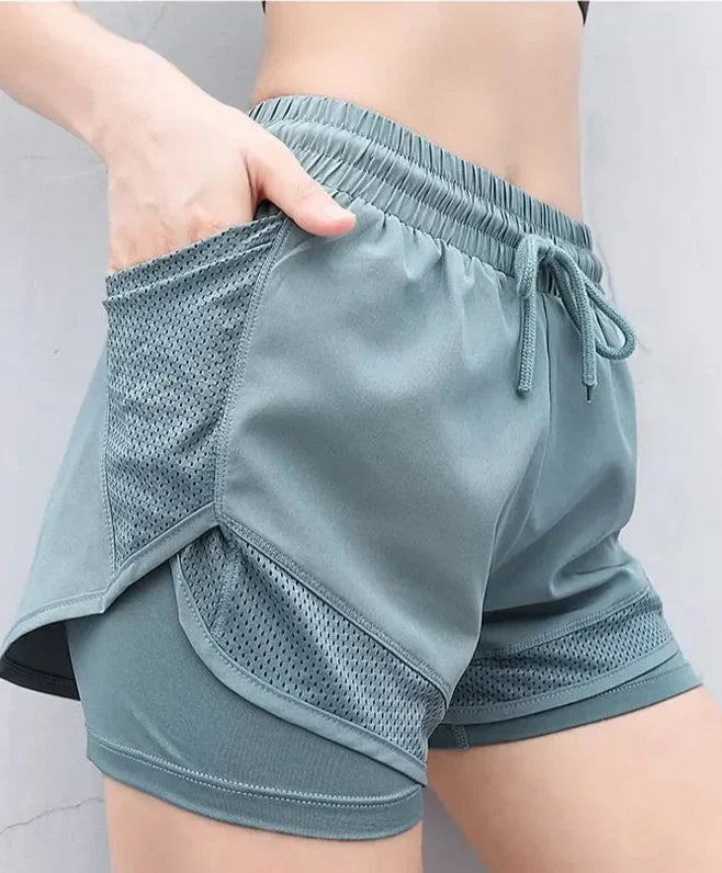 Drune | Hoch Taillierte Sommer Sport Shorts Für Damen