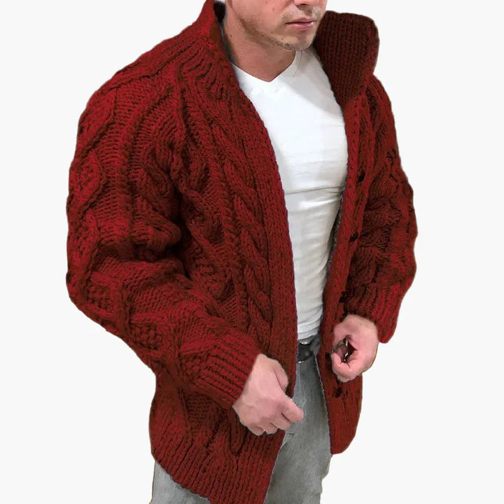Drune | Strickjacke mit Zopfmuster - Stilvolle Grobstrickjacke für Freizeit und Alltag