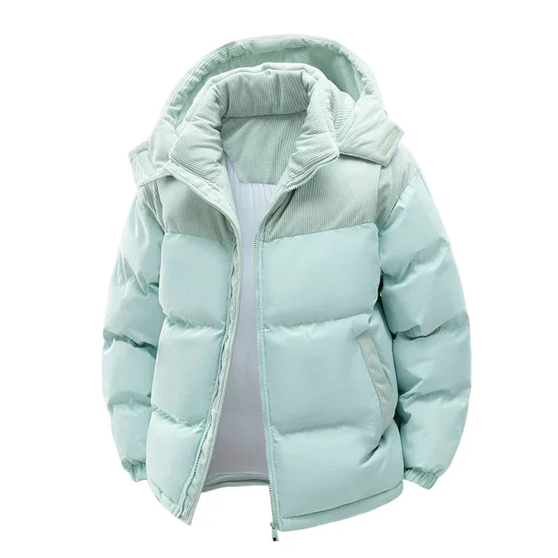Drune | Winter Steppjacke mit Kapuze - Modische Outdoorjacke für kalte Tage