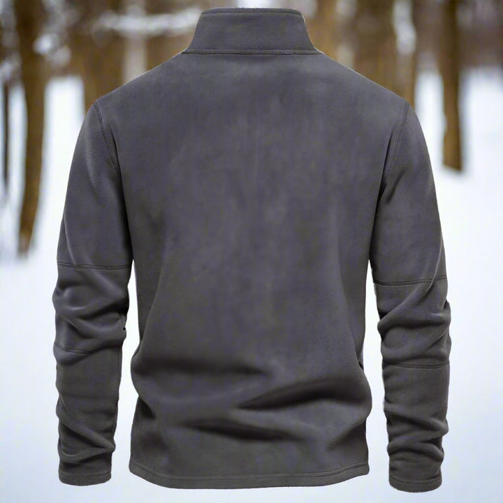 Drune | Viertelreißverschluss Fleece Pullover Weich Und Warm Langärmlig Lässige Passform