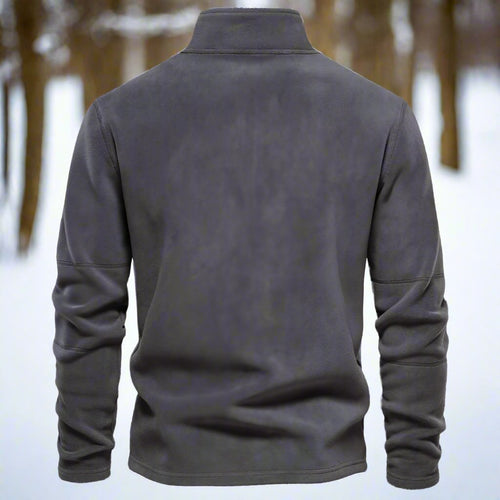 Drune | Viertelreißverschluss Fleece Pullover Weich Und Warm Langärmlig Lässige Passform