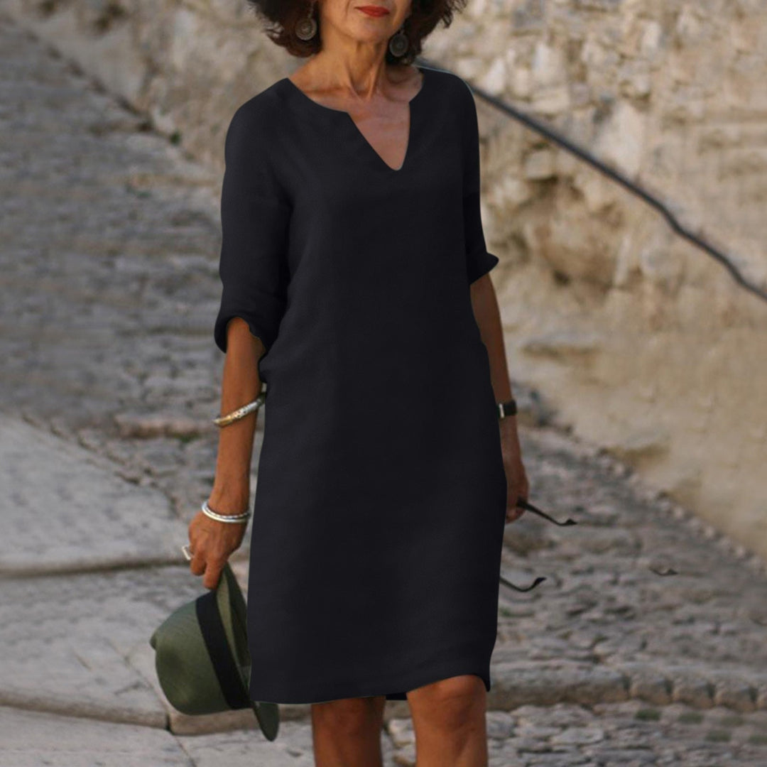 Drune | Elegantes Sommerkleid mit V-Ausschnitt