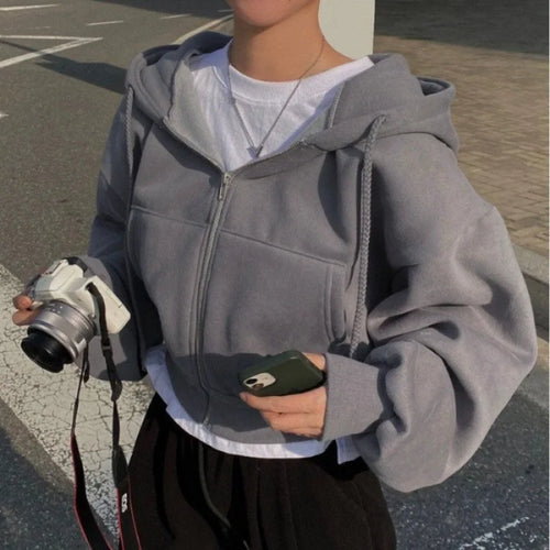 Drune | Klassische Gekürztes Sweatshirt für Frauen