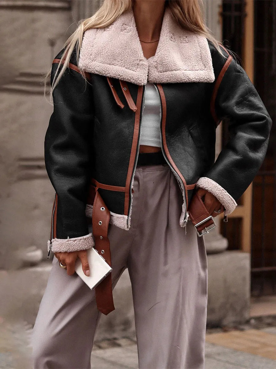 Drune | Kunstlederjacke Mit Edler Optik
