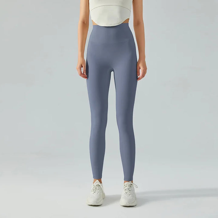 Drune | Emily Sportswear Naked Hochtaillierte Tight Yoga Hosen Doppelseitig Gebürstet Pfirsich Po-Hebende Lauf Sport Fitness Leggings