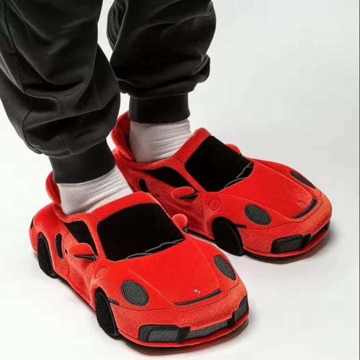 Damen Pantoffeln mit Auto-Inspiriertem Design & Rutschfester Sohle | Drune