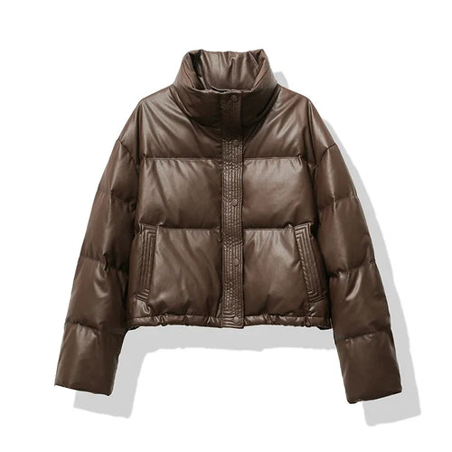 Drune | Pufferjacke mit Stehkragen und Kurzem Steppdesign