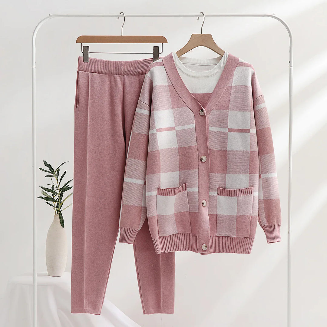 Drune | Weiches Strick 3-Teiliges Set
