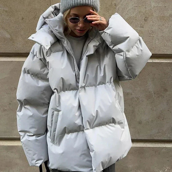 Drune | Übergroße Pufferjacke - Winter Hoher Hals Kapuzen Design