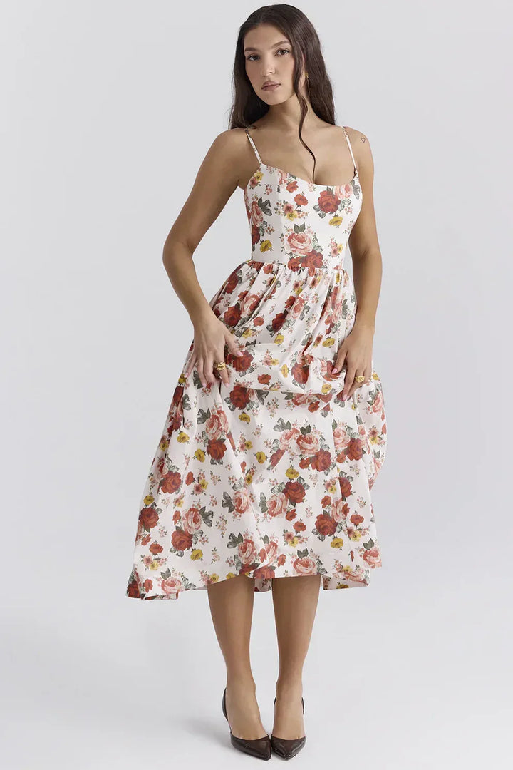 Drune | Elegantes Midi-Kleid aus Leinen
