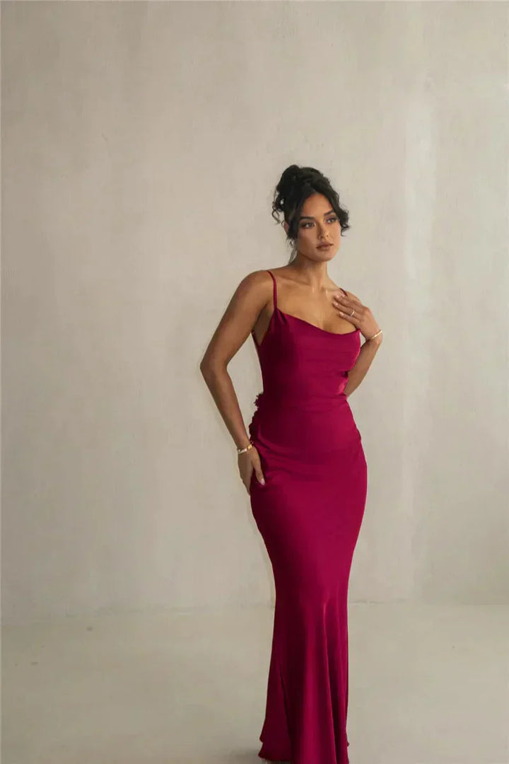 Drune | Satin Blumenkleid Stil