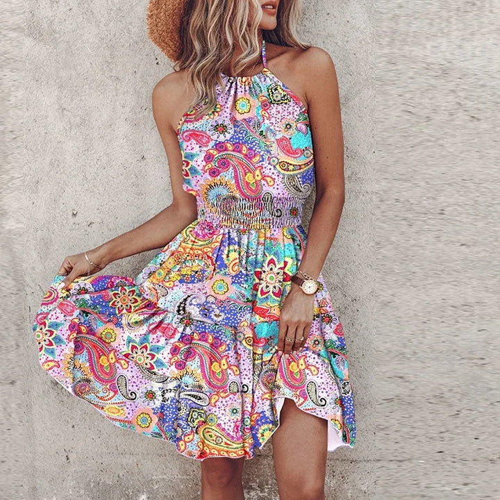 Drune | Stylisches Sommer Boho Halter Kleid