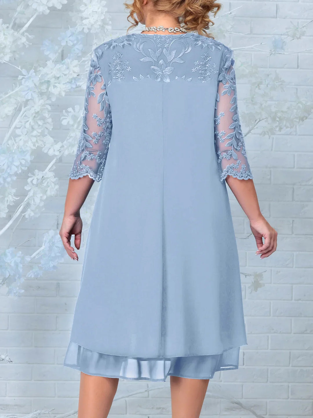 Drune | Elegantes Besticktes Abendkleid für Frauen