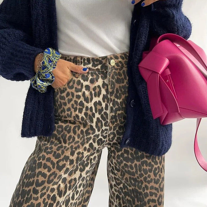 Drune | Leopardenmuster Schicke Jeans