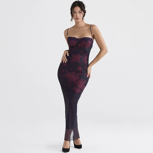 Drune | Elegantes Maxikleid mit Tierdruck