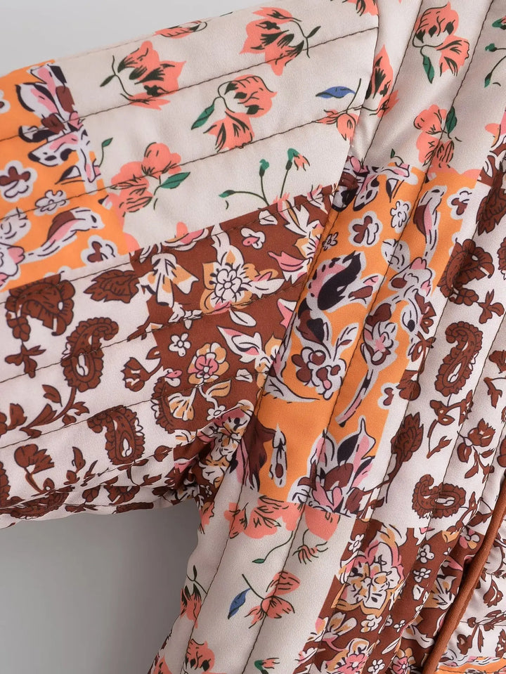 Drune | Wintermantel mit Blumenmuster