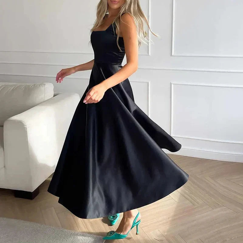 Drune | Modernes Ärmelloses Maxikleid Mit Hoher Taille Für Frauen