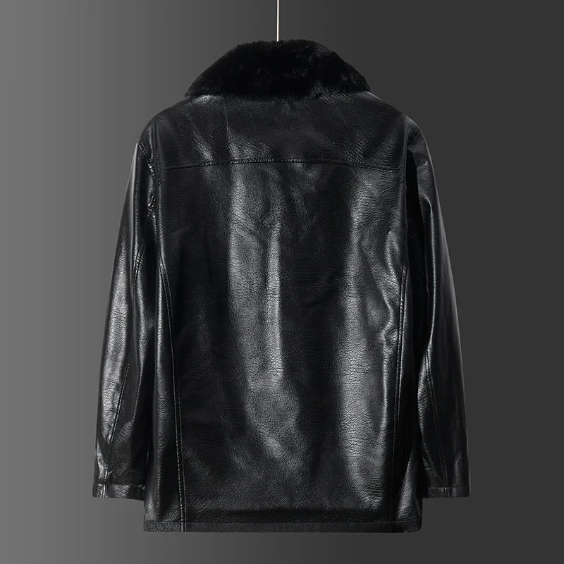 Drune | Lederjacke mit Kragen - Liam