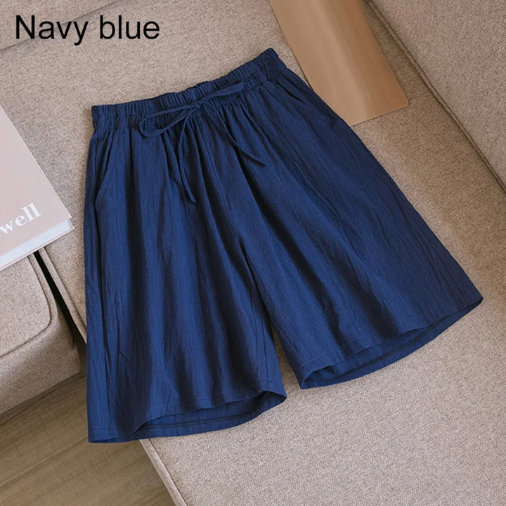 Drune | Baumwoll-Knie-Lange Shorts