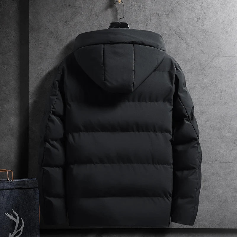 Drune | Gepolsterte Winterjacke mit Kapuze Polyester Warm und Funktional