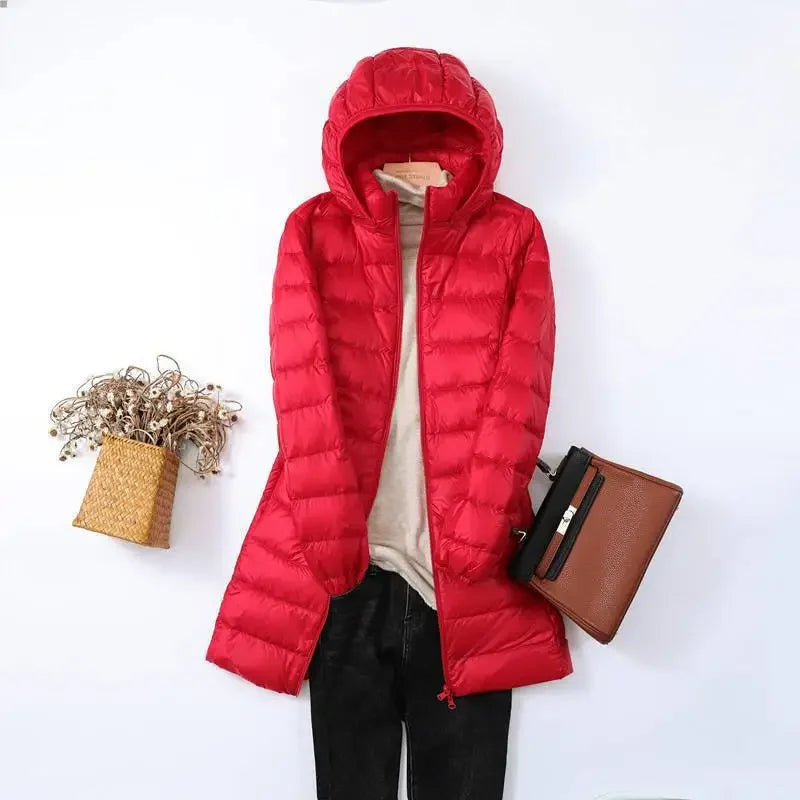 Drune | Pufferjacke - Daunenjacke Leicht Packbar - Abnehmbare Kapuze