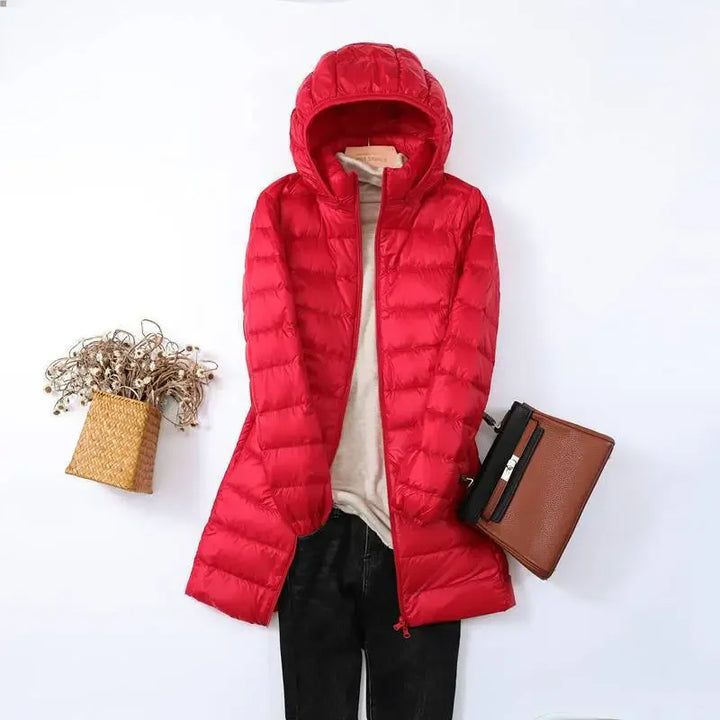 Drune | Pufferjacke - Daunenjacke Leicht Packbar - Abnehmbare Kapuze