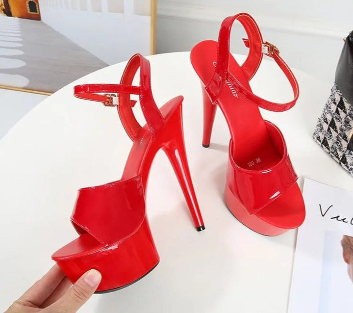 Drune | Linger Like A Tattoo Kiss Pump Sandalen