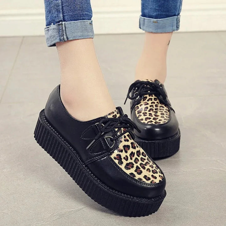 Drune | Plattform Wildleder Schnür Creepers