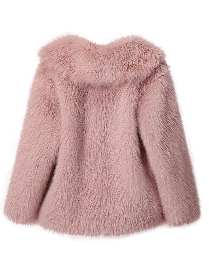 Drune - Schlanker Faux Fur Mantel