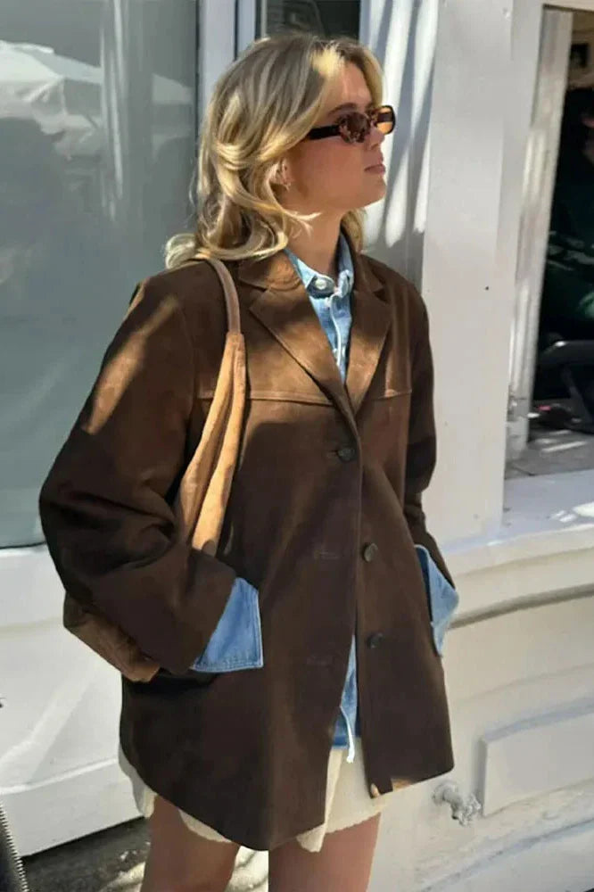Drune | Leder Blazer