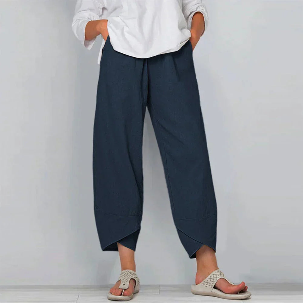 Drune | Baumwoll-Leinen-Hosen für Damen