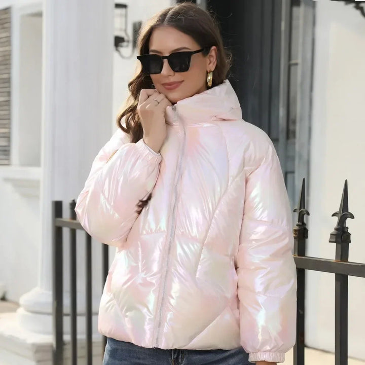 Drune metallische Damen - Pufferjacke für den Winter