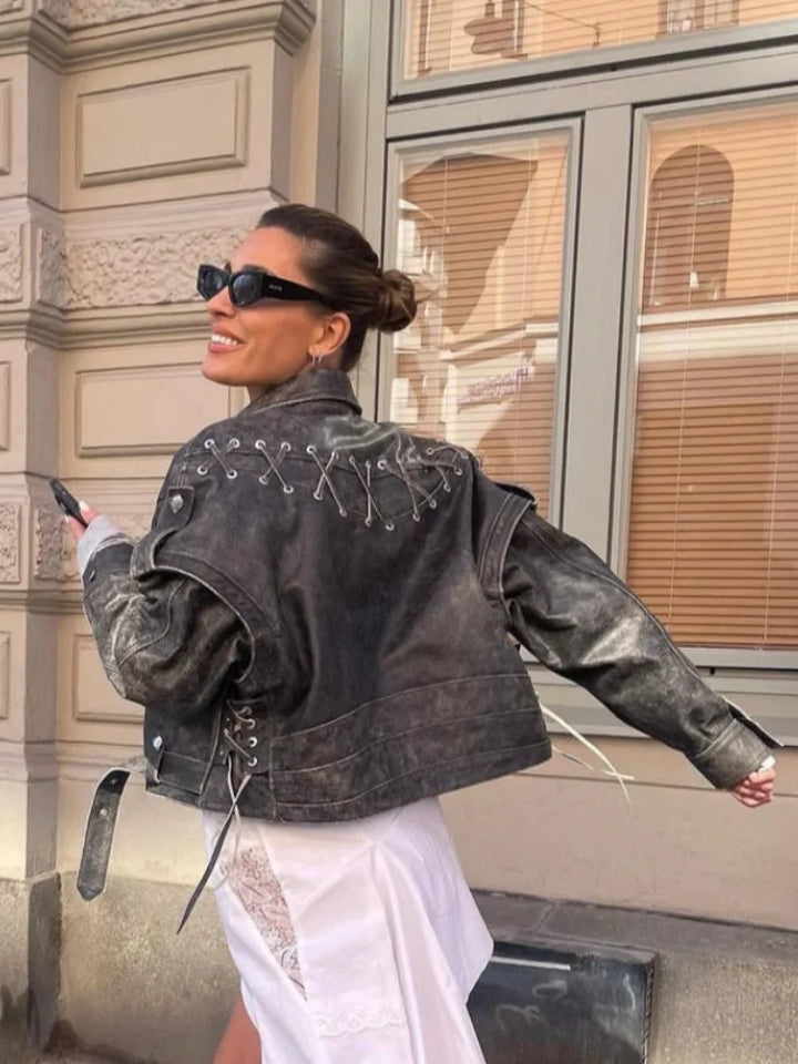 Drune | Sieh Vegan Lederjacke Timeless und Nachhaltig