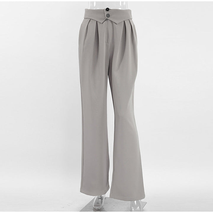 Drune | Stilvolle High-Waist-Hose mit Falten