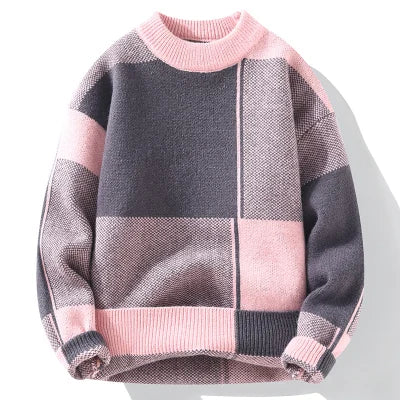 Drune | Lässiger karierter Pullover für Männer