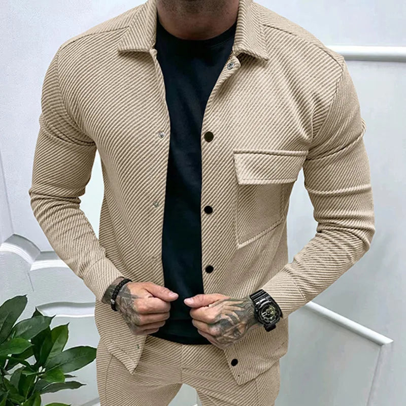 Drune | Klassische Leichtgewicht Shirtjacke Polyester Moderner Komfort