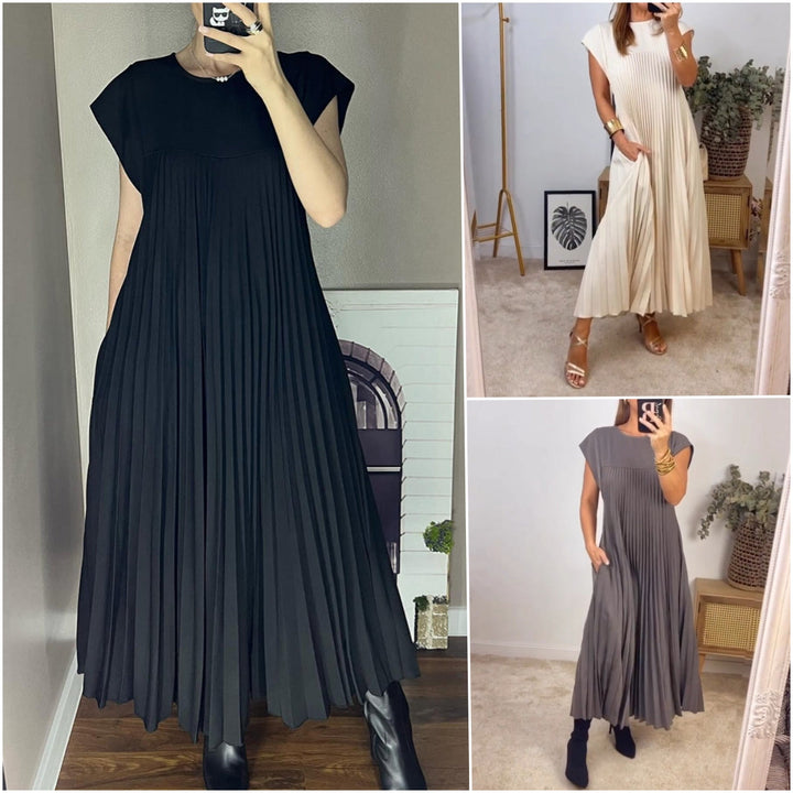 Drune | Ärmelloses Elegantes Plissee Kleid