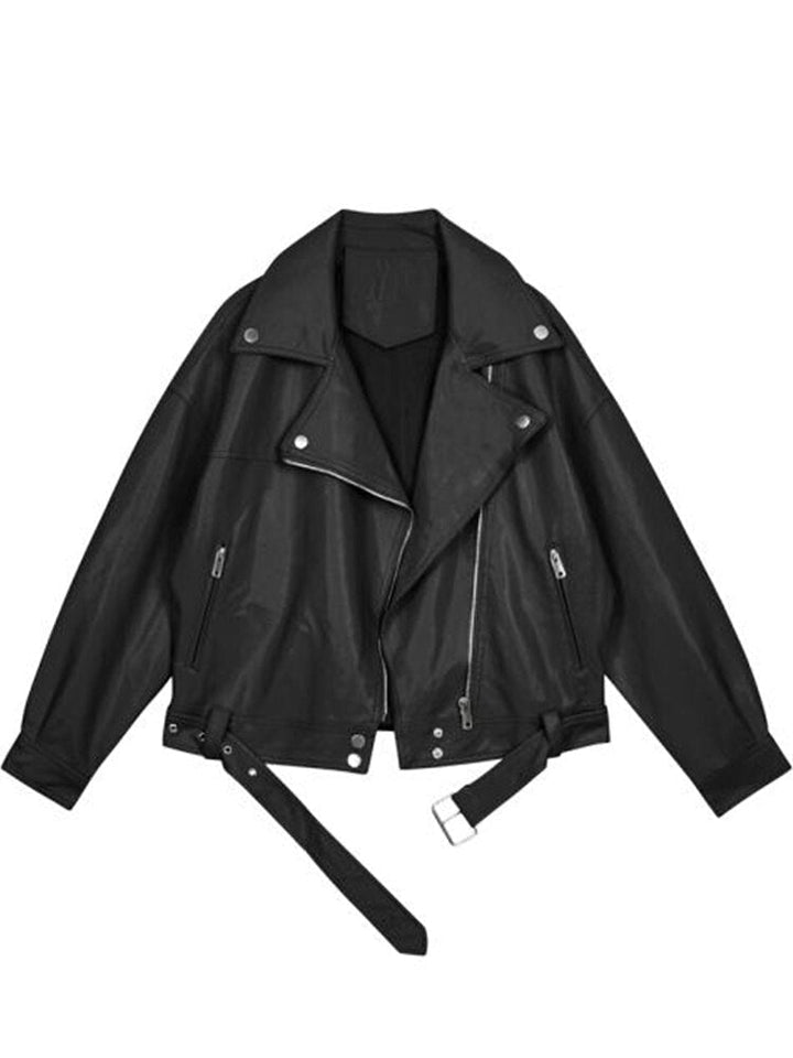 Drune | Übergroße Lederjacke