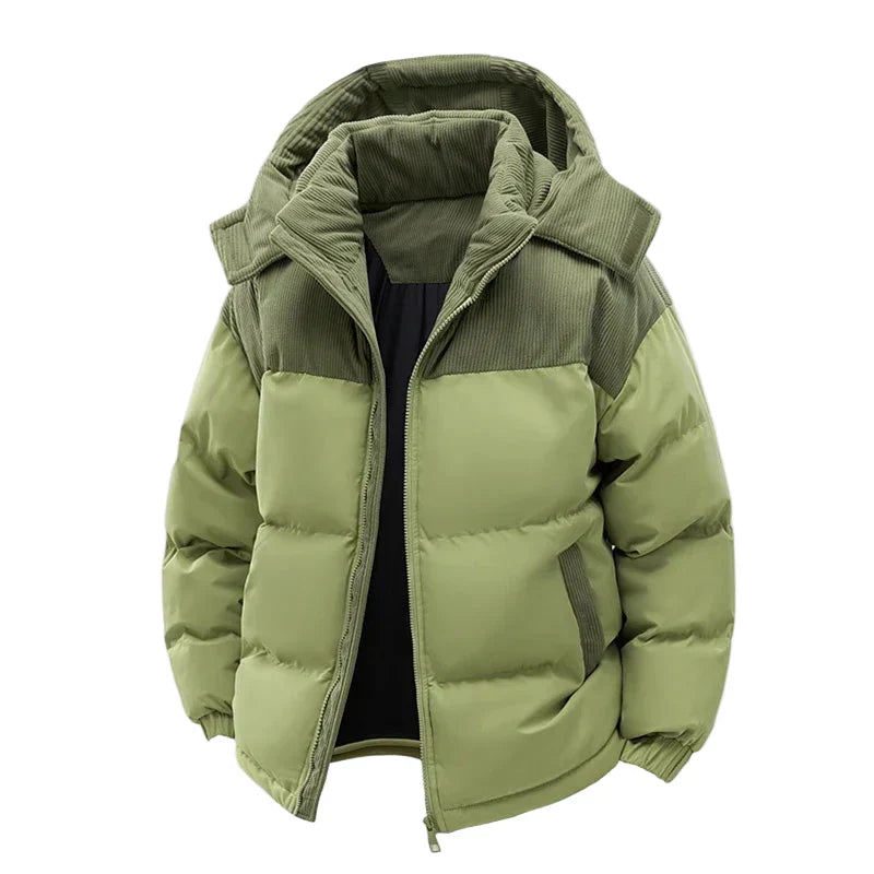 Drune | Winter Steppjacke mit Kapuze - Modische Outdoorjacke für kalte Tage